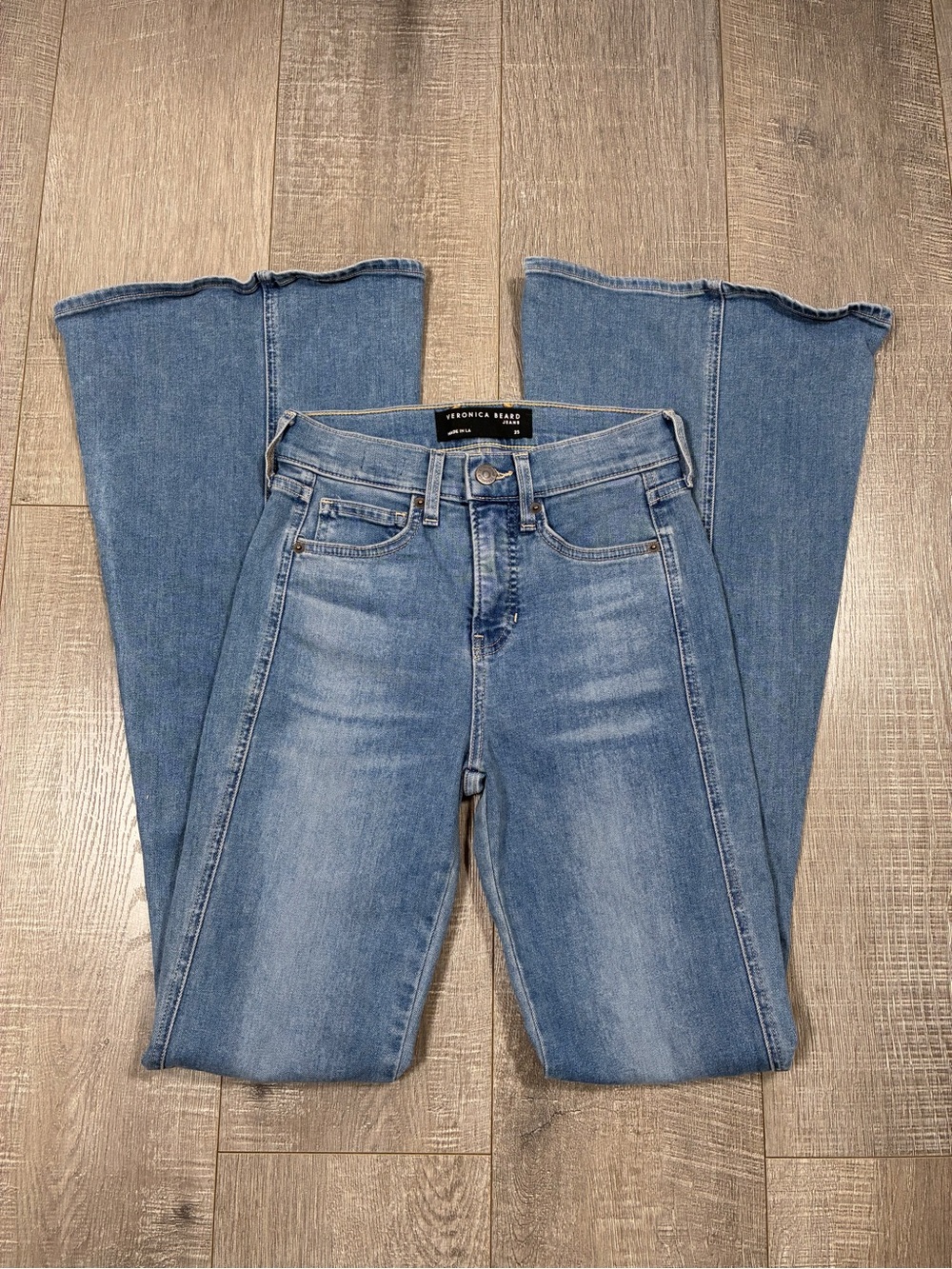 Veronica Beard Sheridan Exaggerated Flare High Rise Jeans Size 25